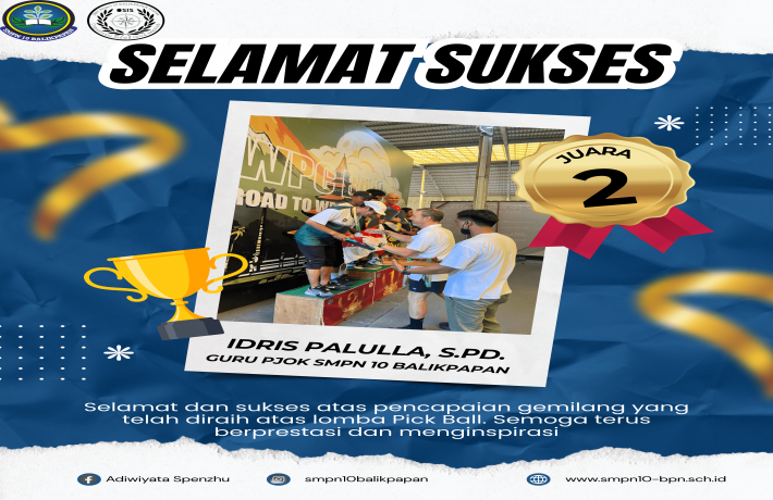  Selamat dan Sukses untuk Pak Idris Palulla
